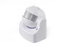 D0063  Espial IP44 12m Motion Sensor White; Frosted White